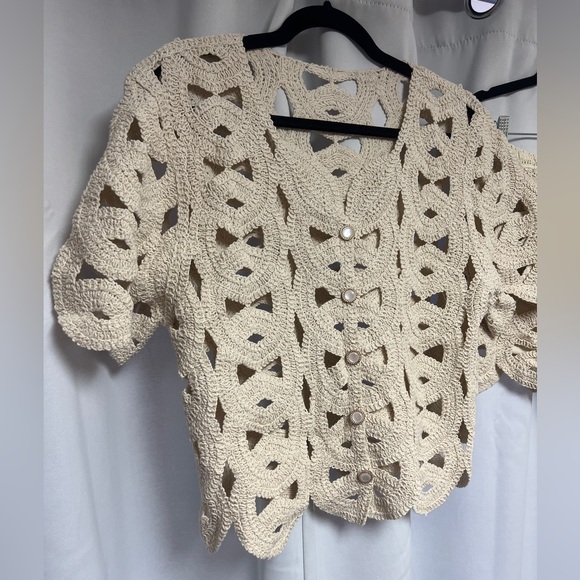 Two Piece Apricot Lace Set - Picture 8 of 13